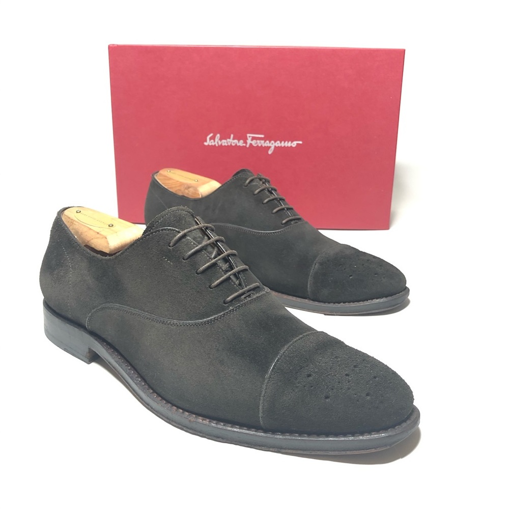 Salvatore Ferragamo Gherardo Tramezza Suede Shoes